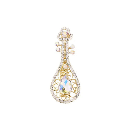 Crystal Hair Pins With Dimond Side Clip 2 Pieces Set-Gomyhair
